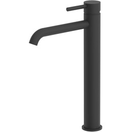 Смеситель для раковины высокий SantiLine SL-9004MB, чёрный матовый - фото 