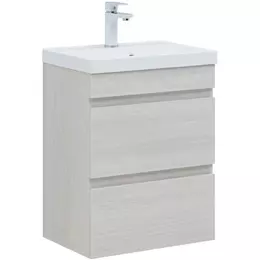 Тумба подвесная с раковиной Aquanet Нота New 50 см 00334202, дуб холден - фото 