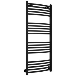 Полотенцесушитель водяной Сунержа Аркус П20 500x1200 мм 31-0251-1250, чёрный матовый - фото 