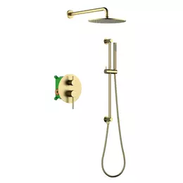 Душевая система для душа Timo Saona SX-2309/17SM (со скрытой частою) золото матовое - фото 