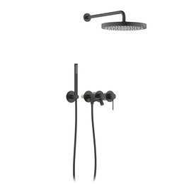 Душевая система для ванны Timo Saona SX-2348/03SM (со скрытой частью) чёрный матовый - фото 