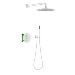 Душевая система для душа Timo Saona SX-2369/16SM (со скрытой частью) белый матовый - фото 