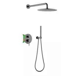 Душевая система для душа Timo Saona SX-2369/18SM (со скрытой частью) чёрное золото - фото 