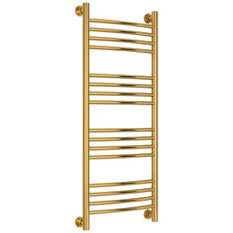 Полотенцесушитель водяной Сунержа Богема+ П16 400x1060 мм (выгнутая перемычка) 03-0221-1040, золото - фото 