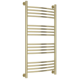 Полотенцесушитель водяной Сунержа Богема+ П16 500x1060 мм (выгнутая перемычка) 020-0221-1050, шампань - фото 