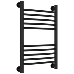 Полотенцесушитель водяной Сунержа Богема+ П10 400x660 мм (выгнутая перемычка) 31-0221-6040, чёрный матовый - фото 