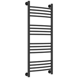 Полотенцесушитель водяной Сунержа Богема+ П16 400x1060 мм (выгнутая перемычка) 15-0221-1040, тёмный титан муар - фото 