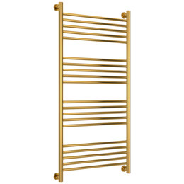 Полотенцесушитель водяной Сунержа Богема+ П20 600x1260 мм (прямая перемычка) 03-0220-1260, золото - фото 