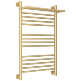 Полотенцесушитель водяной Сунержа Богема+ с полкой П14 500x860 мм 022-0223-8050, шампань матовый - фото 