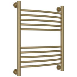 Полотенцесушитель водяной Сунержа Богема+ П10 500x660 мм (выгнутая перемычка) 032-0221-6050, золото матовое - фото 
