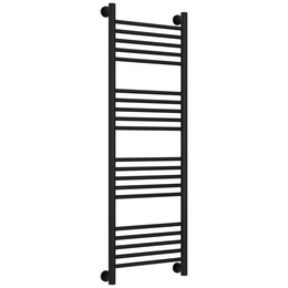 Полотенцесушитель водяной Сунержа Богема+ П20 400x1260 мм (прямая перемычка) 31-0220-1240, чёрный матовый - фото 