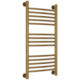 Полотенцесушитель водяной Сунержа Богема+ П14 400x860 мм (выгнутая перемычка) 05-0221-8040, состаренная бронза - фото 