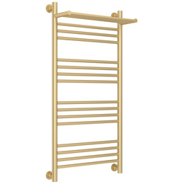 Полотенцесушитель водяной Сунержа Богема+ с полкой П16 500x1060 мм 022-0223-1050, шампань матовый - фото 