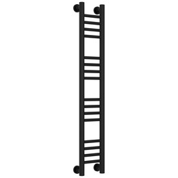 Полотенцесушитель водяной Сунержа Богема+ П16 150x1060 мм (прямая перемычка) 31-0220-1015, чёрный матовый - фото 