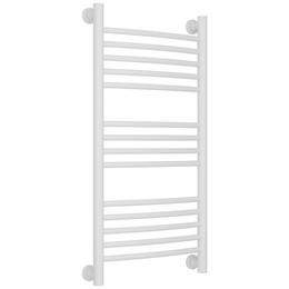 Полотенцесушитель водяной Сунержа Богема+ П14 400x860 мм (выгнутая перемычка) 30-0221-8040, белый матовый - фото 