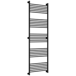 Полотенцесушитель водяной Сунержа Богема+ П30 600x1960 мм (прямая перемычка) 31-0220-1960, чёрный матовый - фото 