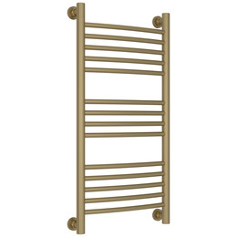 Полотенцесушитель водяной Сунержа Богема+ П14 400x860 мм (выгнутая перемычка) 032-0221-8040, золото матовое - фото 