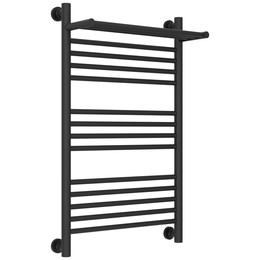 Полотенцесушитель водяной Сунержа Богема+ с полкой П14 500x860 мм 15-0223-8050, тёмный титан муар - фото 