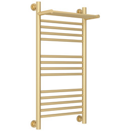 Полотенцесушитель водяной Сунержа Богема+ с полкой П14 400x860 мм 022-0223-8040, шампань матовый - фото 