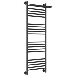 Полотенцесушитель водяной Сунержа Богема+ с полкой П20 400x1260 мм 15-0223-1240, тёмный титан муар - фото 