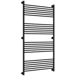Полотенцесушитель водяной Сунержа Богема+ П24 800x1560 мм (прямая перемычка) 31-0220-1580, чёрный матовый - фото 