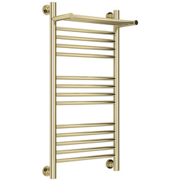 Полотенцесушитель водяной Сунержа Богема+ с полкой П14 400x860 мм 020-0223-8040, шампань - фото 