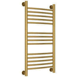 Полотенцесушитель водяной Сунержа Богема+ П14 400x860 мм (выгнутая перемычка) 051-0221-8040, состаренная латунь - фото 