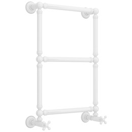 Полотенцесушитель водяной Сунержа Ренессанс П3 400x730 мм 12-0280-6640, белый - фото 