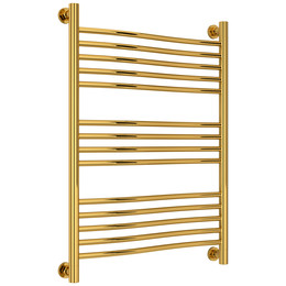 Полотенцесушитель водяной Сунержа Флюид+  П14 600x860 мм 03-0222-8060, золото - фото 