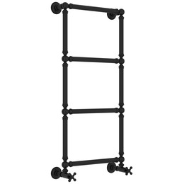 Полотенцесушитель водяной Сунержа Ренессанс П4 400x1030 мм 31-0280-9640, чёрный матовый - фото 