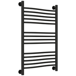 Полотенцесушитель водяной Сунержа Флюид+  П14 500x860 мм 31-0222-8050, чёрный матовый - фото 