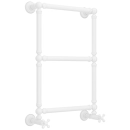 Полотенцесушитель водяной Сунержа Ренессанс П3 400x730 мм 30-0280-6640, белый матовый - фото 