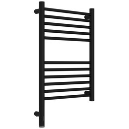 Полотенцесушитель электрический Сунержа Богема 3.1 П11 300x720 мм (прямая перемычка) 31-6004-6040 L, чёрный матовый - фото 