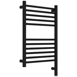 Полотенцесушитель электрический Сунержа Богема 3.1 П11 400x720 мм (прямая перемычка) 31-6005-6040 R, чёрный матовый - фото 