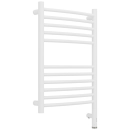 Полотенцесушитель электрический Сунержа Богема 3.1 П11 400x720 мм (выгнутая перемычка) 30-6003-6040 R, белый матовый - фото 