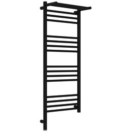 Полотенцесушитель электрический Сунержа Богема 3.1 с полкой П16 400x1120 мм 31-6006-1040 L, чёрный матовый - фото 