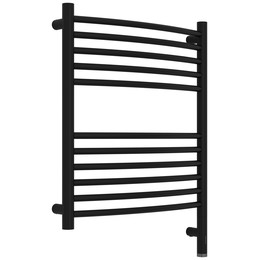 Полотенцесушитель электрический Сунержа Богема 3.1 П11 500x720 мм (выгнутая перемычка) 31-6003-6050 R, чёрный матовый - фото 