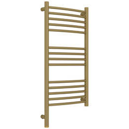 Полотенцесушитель электрический Сунержа Богема 3.1 П14 400x920 мм (выгнутая перемычка) 032-6002-8040 L, золото матовое - фото 