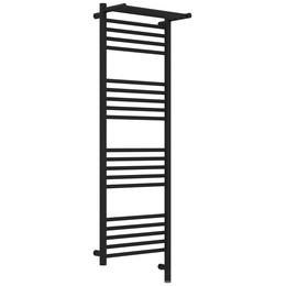 Полотенцесушитель электрический Сунержа Богема 3.1 с полкой П20 400x1320 мм 15-6007-1240 R, тёмный титан муар - фото 