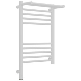 Полотенцесушитель электрический Сунержа Богема 3.1 с полкой П10 400x720 мм 30-6006-6040 L, белый матовый - фото 