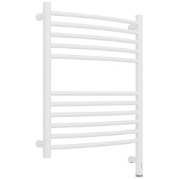 Полотенцесушитель электрический Сунержа Богема 3.1 П11 500x720 мм (выгнутая перемычка) 30-6003-6050 R, белый матовый - фото 