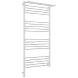 Полотенцесушитель электрический Сунержа Богема 3.1 с полкой П20 600x1320 мм 30-6006-1260 L, белый матовый - фото 