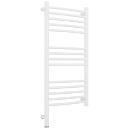 Полотенцесушитель электрический Сунержа Богема 3.1 П14 400x920 мм (выгнутая перемычка) 30-6002-8040 L, белый матовый - фото 