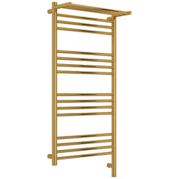 Полотенцесушитель электрический Сунержа Богема 3.1 с полкой П16 500x1120 мм 03-6007-1050 R, золото - фото 