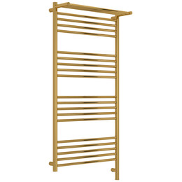 Полотенцесушитель электрический Сунержа Богема 3.1 с полкой П20 600x1320 мм 03-6007-1260 R, золото - фото 