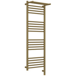 Полотенцесушитель электрический Сунержа Богема 3.1 с полкой П20 400x1320 мм 032-6007-1240 R, золото матовое - фото 