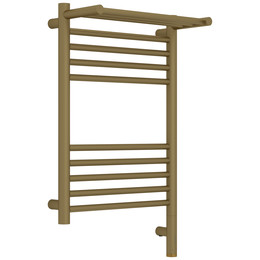 Полотенцесушитель электрический Сунержа Богема 3.1 с полкой П10 400x720 мм 032-6007-6040 R, золото матовое - фото 