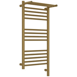 Полотенцесушитель электрический Сунержа Богема 3.1 с полкой П14 400x920 мм 051-6007-8040 R, состаренная латунь - фото 