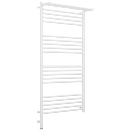 Полотенцесушитель электрический Сунержа Богема 3.0 с полкой П20 600x1320 мм 30-5806-1260 L, белый матовый - фото 