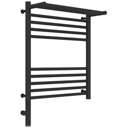 Полотенцесушитель электрический Сунержа Богема 3.0 с полкой П10 500x720 мм 15-5806-6050 L, тёмный титан муар - фото 